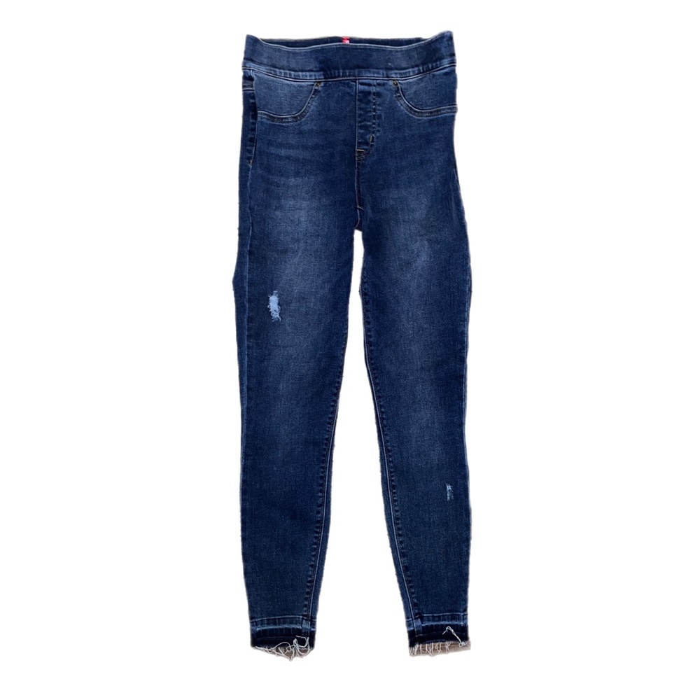 SPANX Distressed Denim Skinny Jean Legging XS